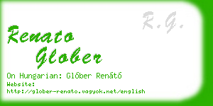 renato glober business card